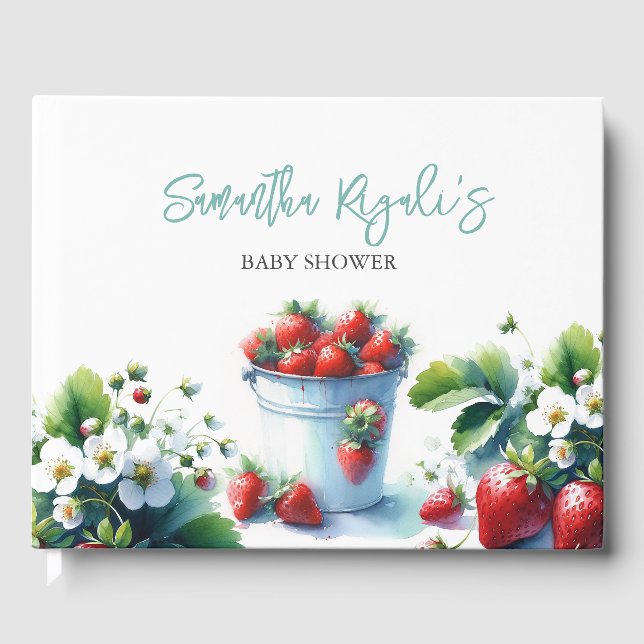 Baby Shower Guest Book Berry Sweet (Front)