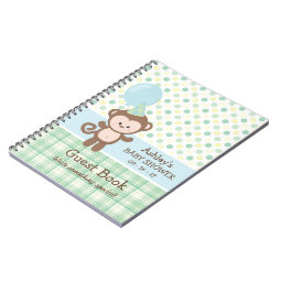 Baby Shower Guest Book - Monkey | Zazzle