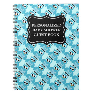 Baby shower guest book Personalized notebook