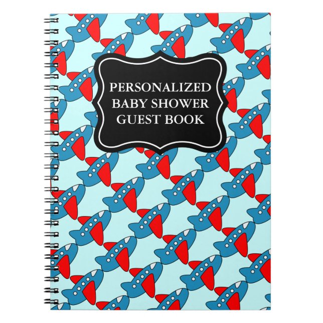 Baby shower guestbook | Personalized notebook (Front)