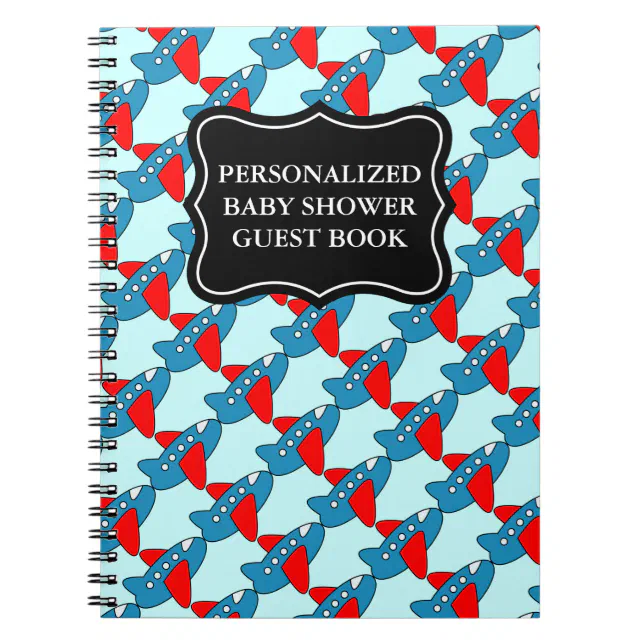 Baby shower guestbook Personalized notebook Zazzle