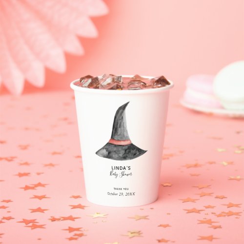 Baby Shower Halloween Fall Autumn Cute Simple  Paper Cups