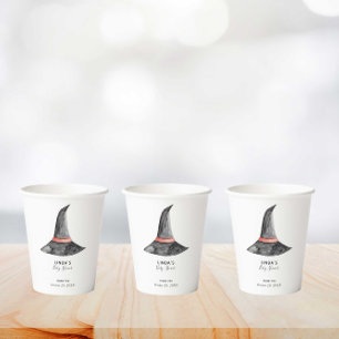 Baby Shower Halloween Fall Autumn Cute Simple Paper Cups