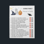 Baby Shower Halloween Ghost Guess Who Notepad<br><div class="desc">This design was created though digital art. It may be personalized in the area provided by changing the photo and/or text. Or it can be customized by choosing the click to customize further option and delete or change the color the background, add text, change the text color or style, or...</div>