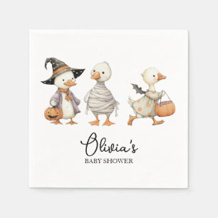 Baby Shower Halloween goose Napkins
