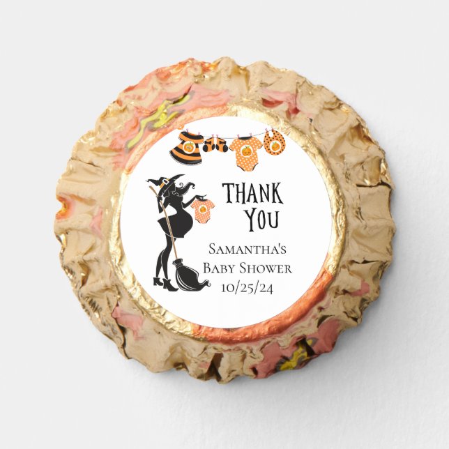 Baby Shower Halloween Witch Favor  (Front)