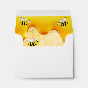 Baby Shower happy bumble bees honey dripping Envelope