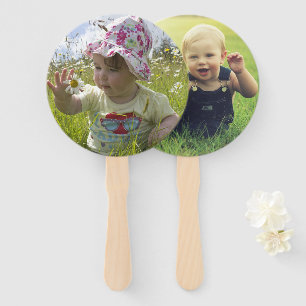 Baby Shower He Said She Said Game Hand Fan