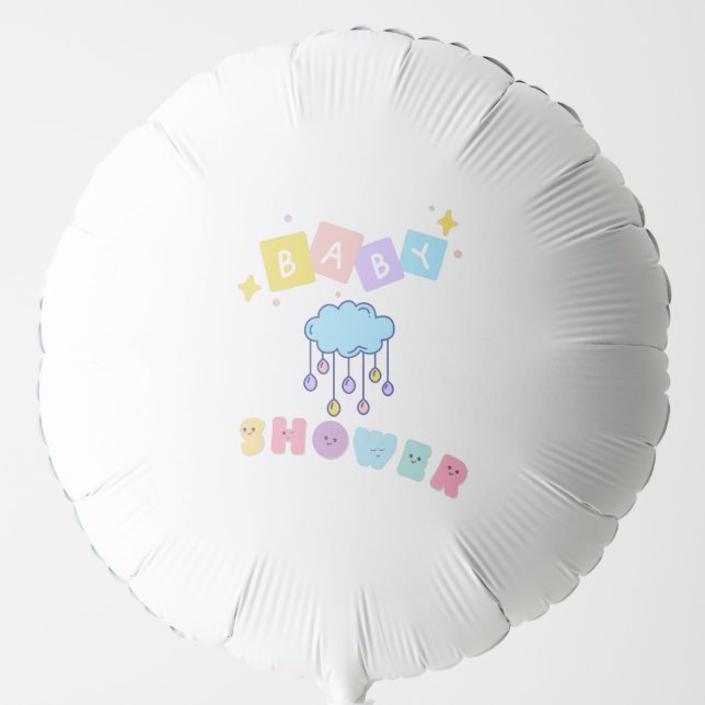 Baby Shower Helium Balloon (Front)