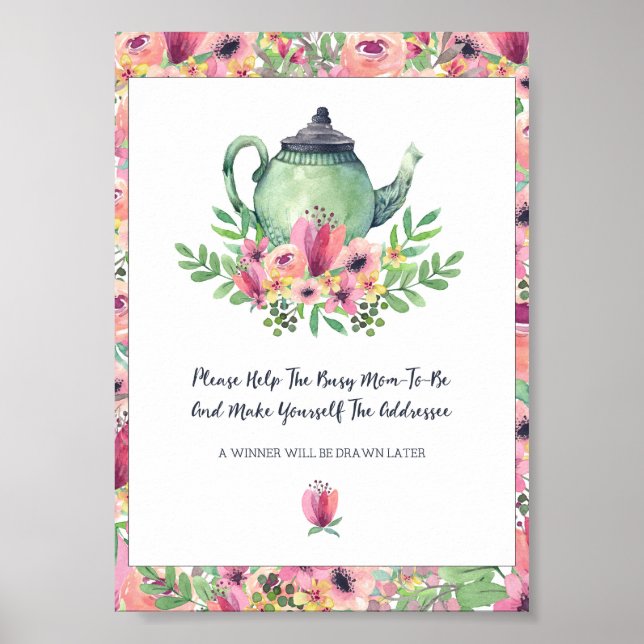 Baby Shower Help the Mom to Be Sign (Front)