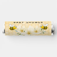 Baby shower honeycomb bumble bees thank you breath savers® mints