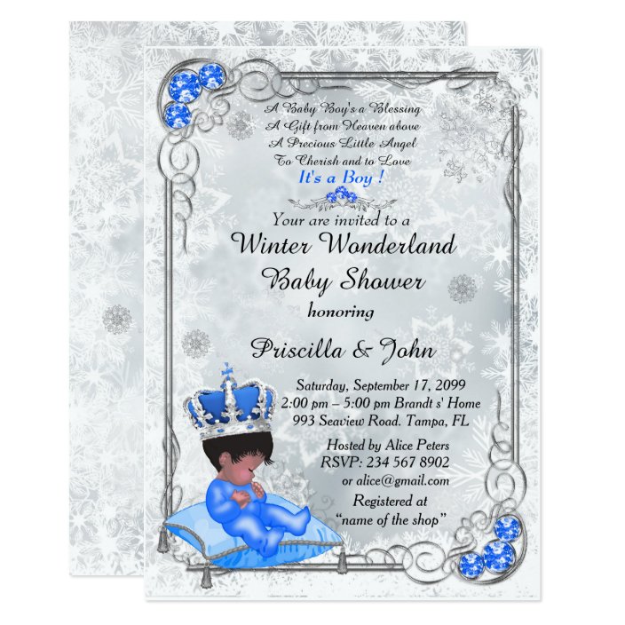 honoring on baby shower invitations