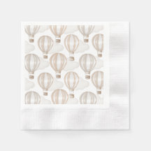 Baby Shower Hot Air Balloons Gender Neutral