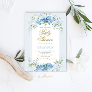 Baby Shower Hydrangea Invitation