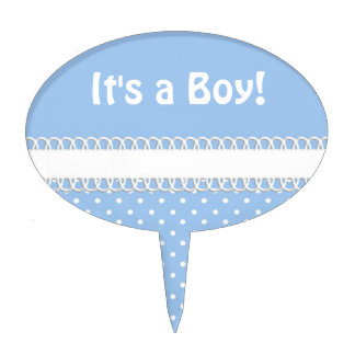 Baby Shower in Blue Cake Topper