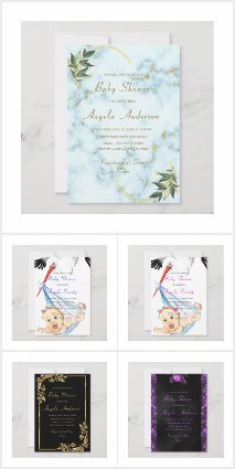 Baby Shower Inivitation Card Collection Customize