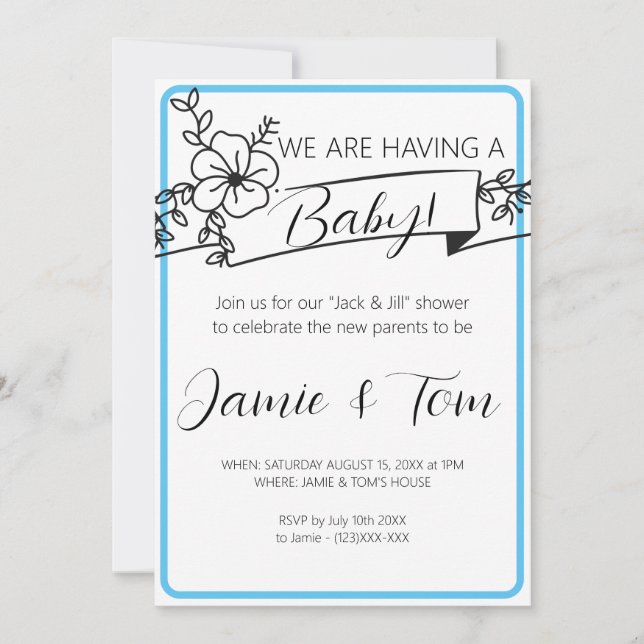 Baby Shower Invitation  (Front)