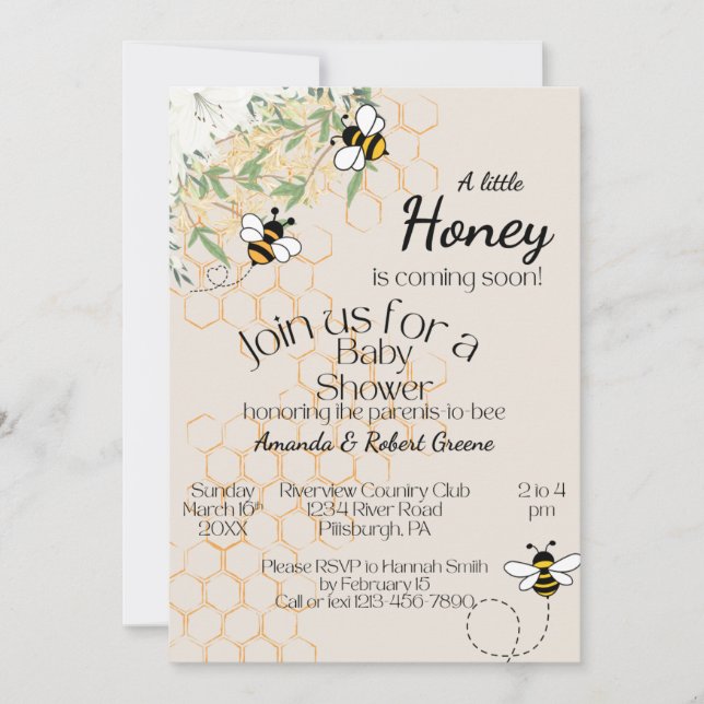 Baby Shower Invitation (Front)
