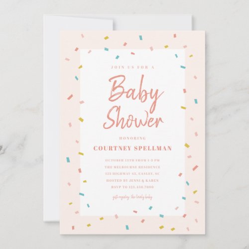 Baby shower invitation