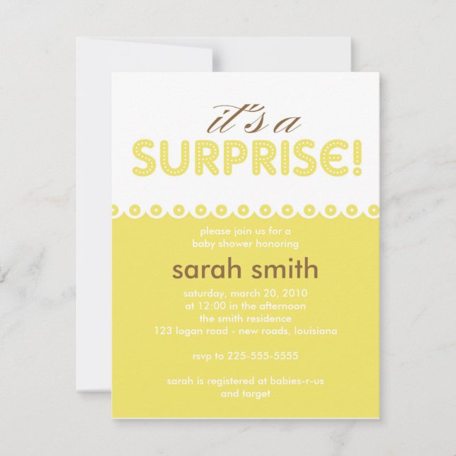 Baby Shower Invitation (Front)