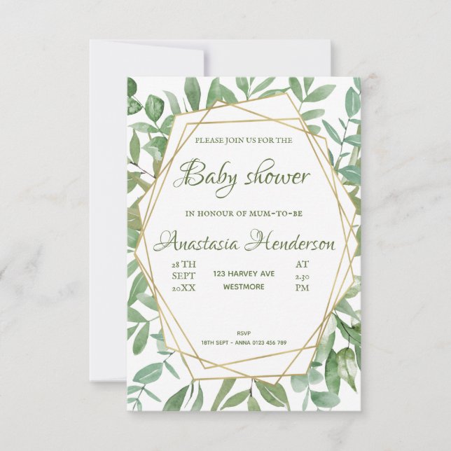 Baby shower Invitation (Front)