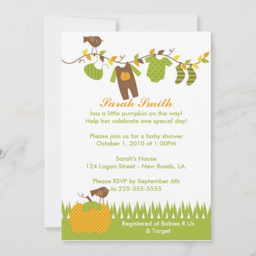 Baby Shower Personalized Invitation