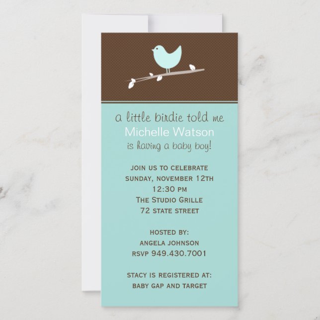 Baby Shower Invitation (Front)