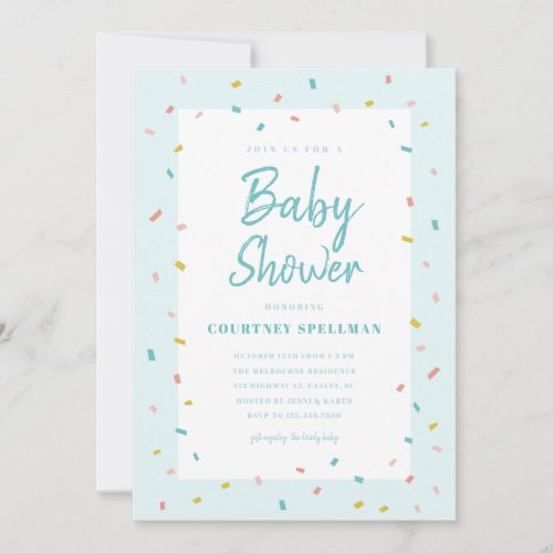 Baby shower invitation