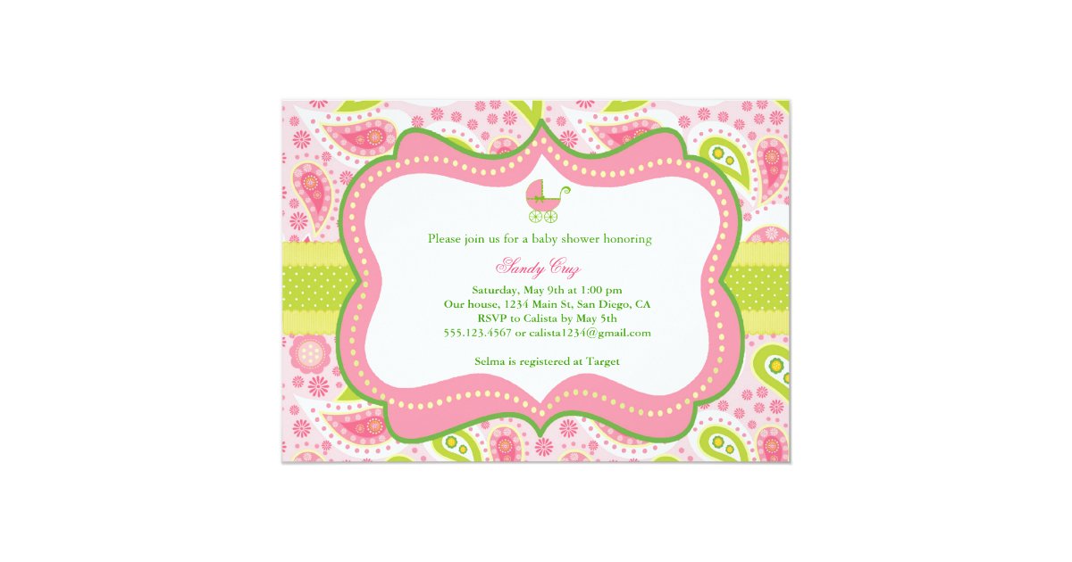 Baby Shower Invitation Zazzle