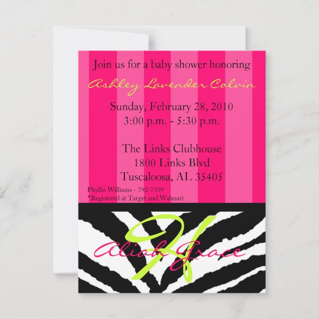 Baby Shower Invitation (Front)