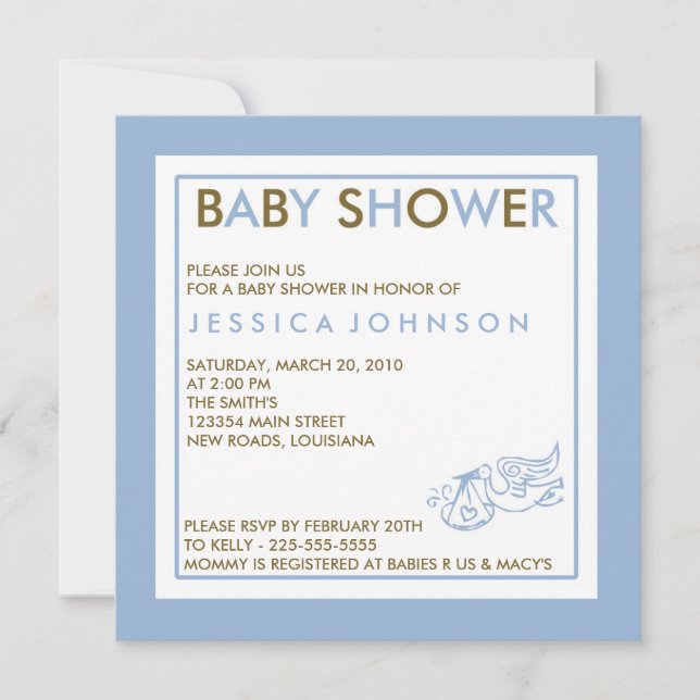 Baby Shower Invitation (Front)