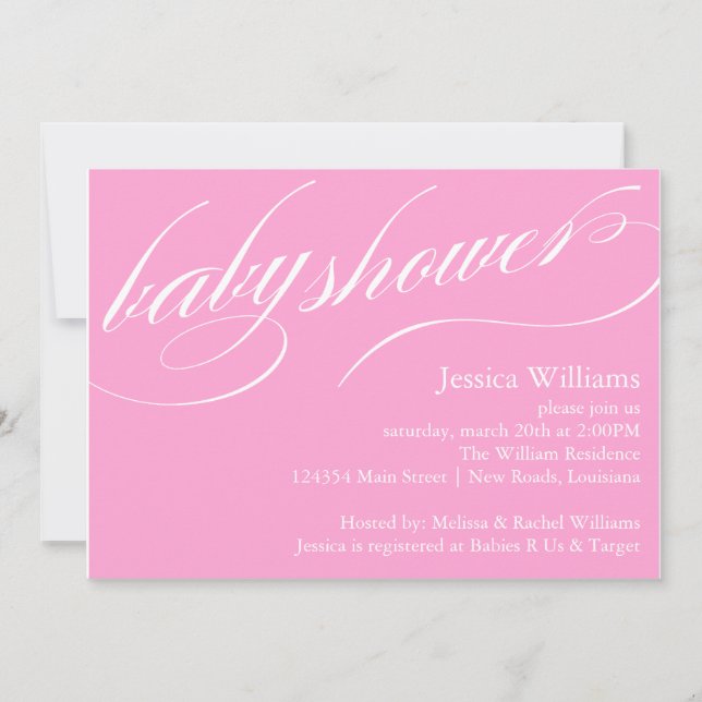 Baby Shower Invitation (Front)