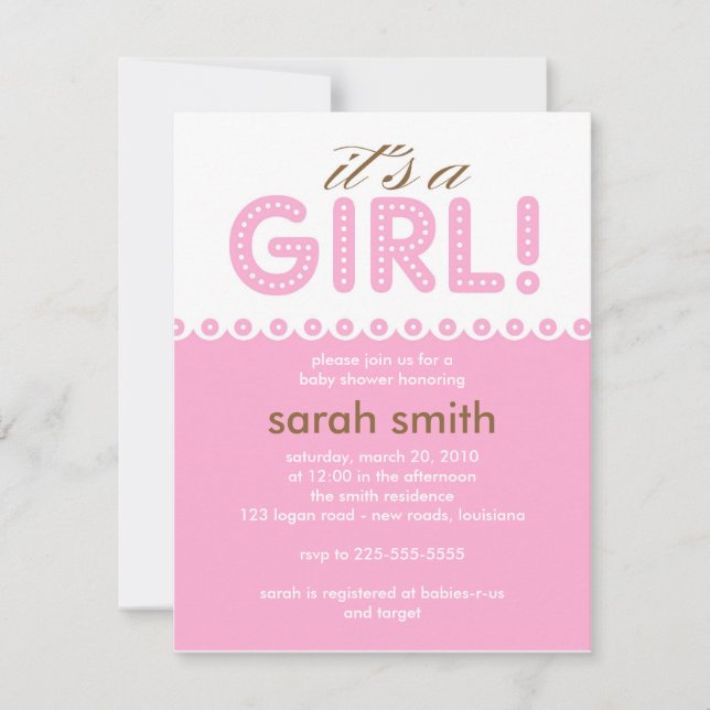 Baby Shower Invitation (Front)