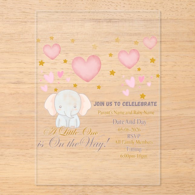 Baby Shower Invitation (Front)