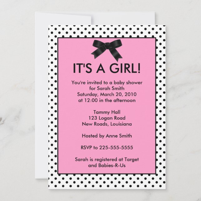 Baby Shower Invitation (Front)