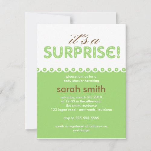 Baby Shower Custom Announcement