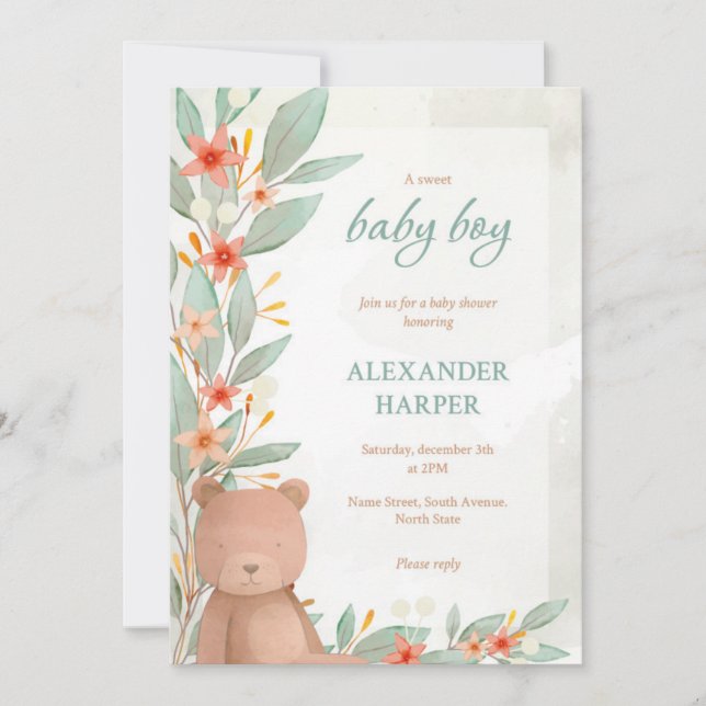 Baby Shower Invitation  (Front)