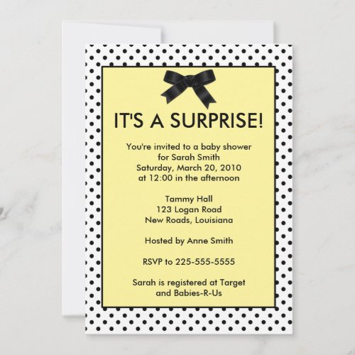 Baby Shower Custom Announcements