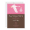 Baby Shower Invitation 5x7 - Pink and Brown