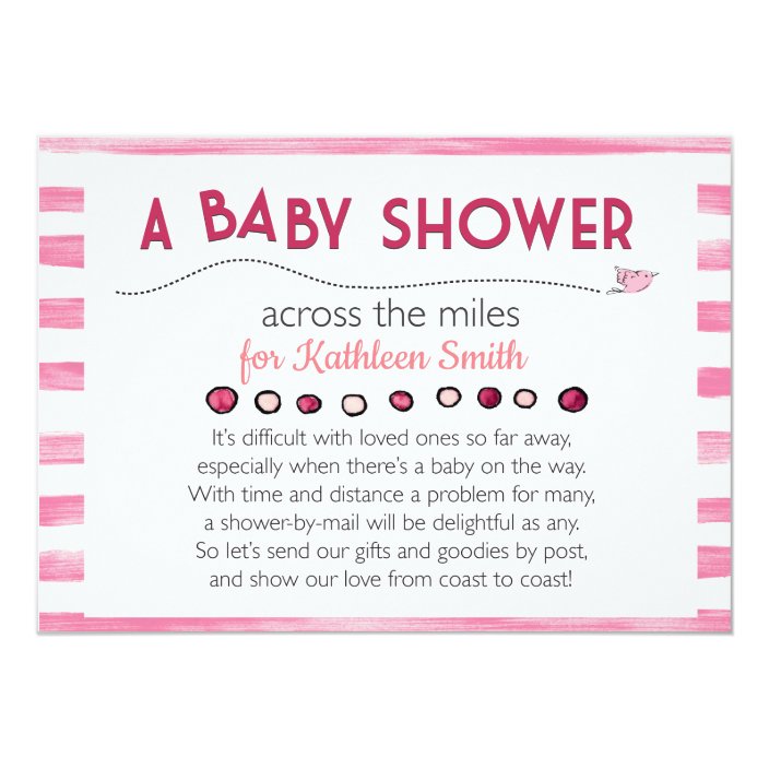 baby shower invitation across the miles  zazzle