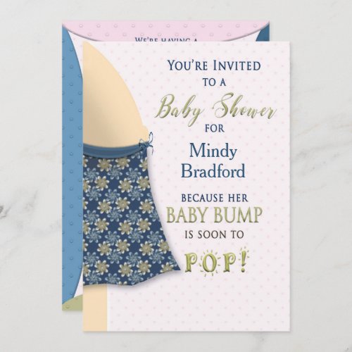 BABY SHOWER INVITATION _ BABY BUMP _ FUN_HUMOR