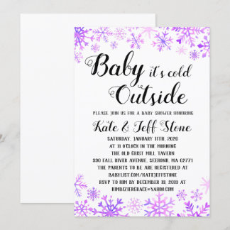 Baby Shower Invitation - Baby It's Cold Outside