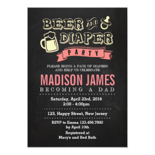 For Dad Baby Shower Invitations Zazzle