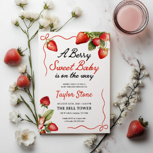Baby Shower Invitation    Berry Sweet Invitation