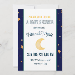 Baby Shower Invitation Boho Stay Wild Moon Child