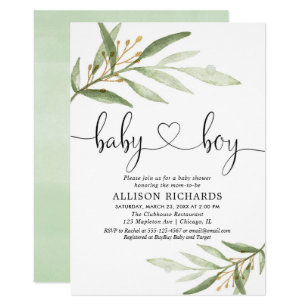 Baby Boy Shower Invitations Zazzle