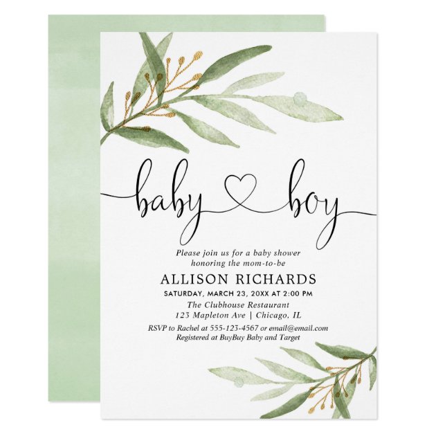 zazzle baby boy shower invitations