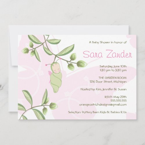Baby Shower Invitation - Butterfly