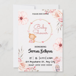 Baby Shower Invitation - Cute Theme