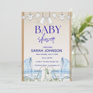 Baby Shower Invitation | Elegant Floral